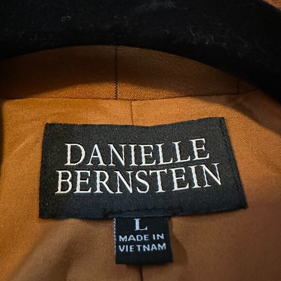 Danielle Bernstein - Mustard Pinstripe Suit - Blazer & Trousers Set - Picture 5 of 11